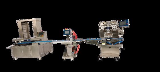 ভালো দাম Automated Chicken Breast Dog Food Encrusting Line | Integrated with Cutter & Tray Arranger অনলাইন